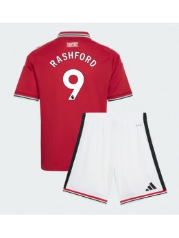 Manchester United Marcus Rashford #9 Replika Hemmakläder Barn 2026-27 Kortärmad (+ byxor)